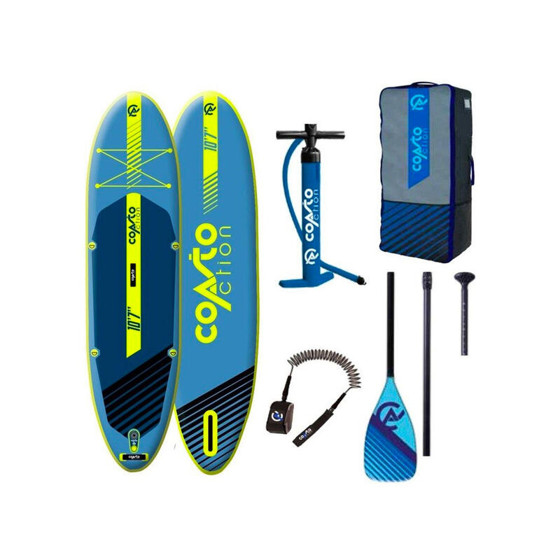 SUP-Board Set Stand Up Paddle aufblasbar Coasto Action 10"7