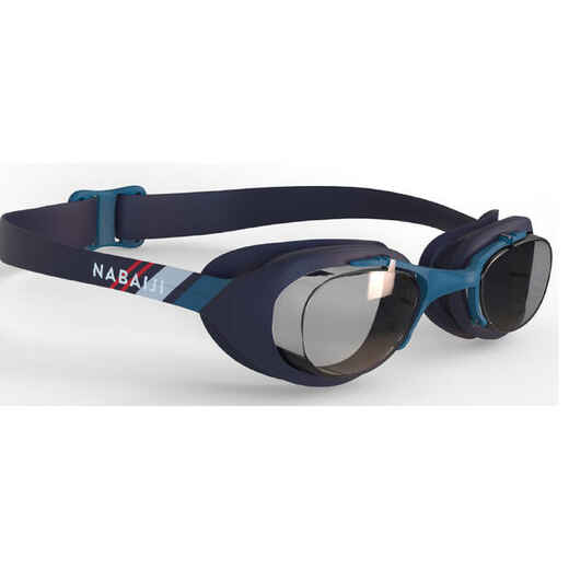
      Swimming Goggles - Xbase Print L - Clear Lenses - Navy Blue / Red
  
