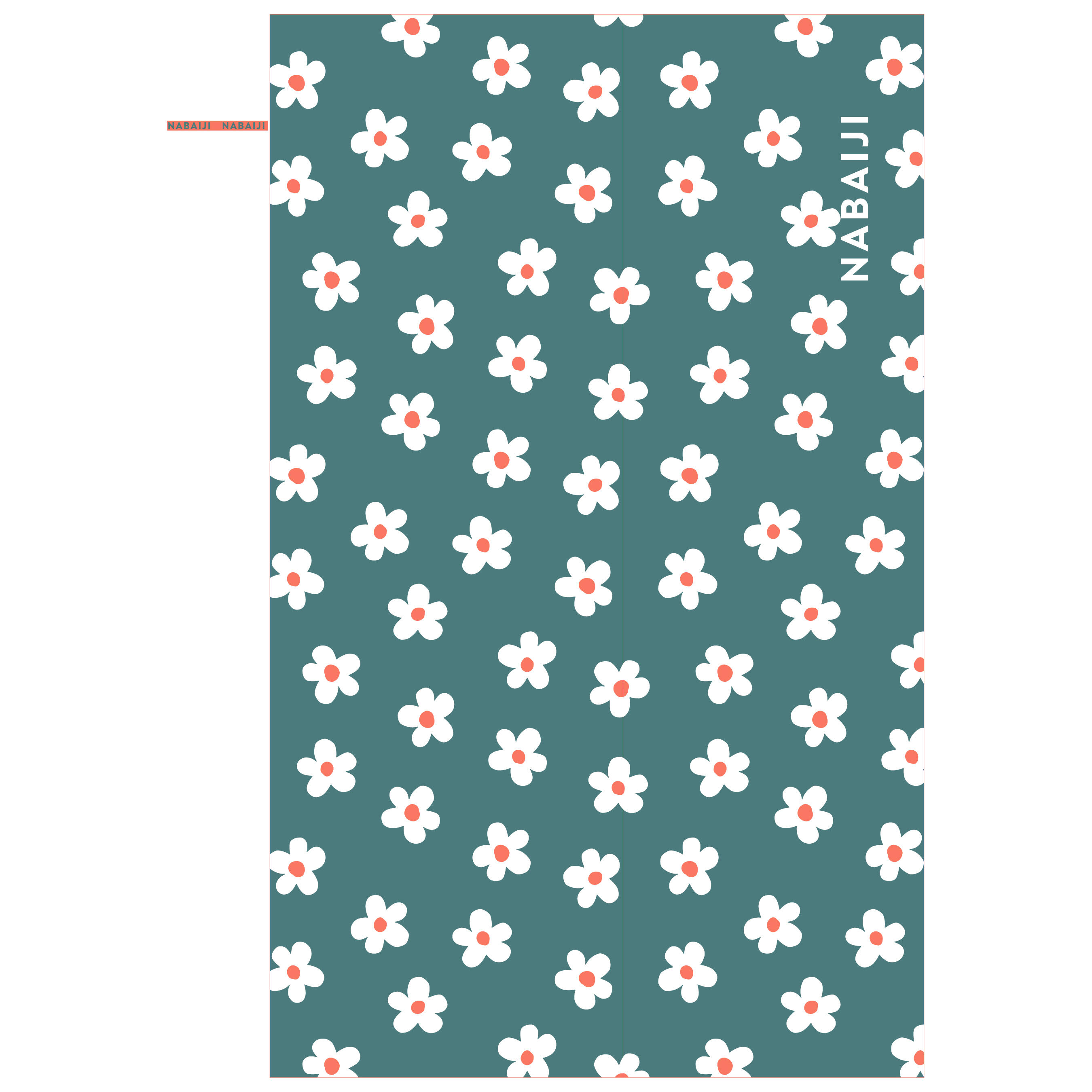 Microfibre Towel XL with Print – 110 x 175 cm - NABAIJI