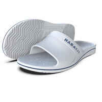 MEN'S POOL SLIDES 100 PLUS WHITE