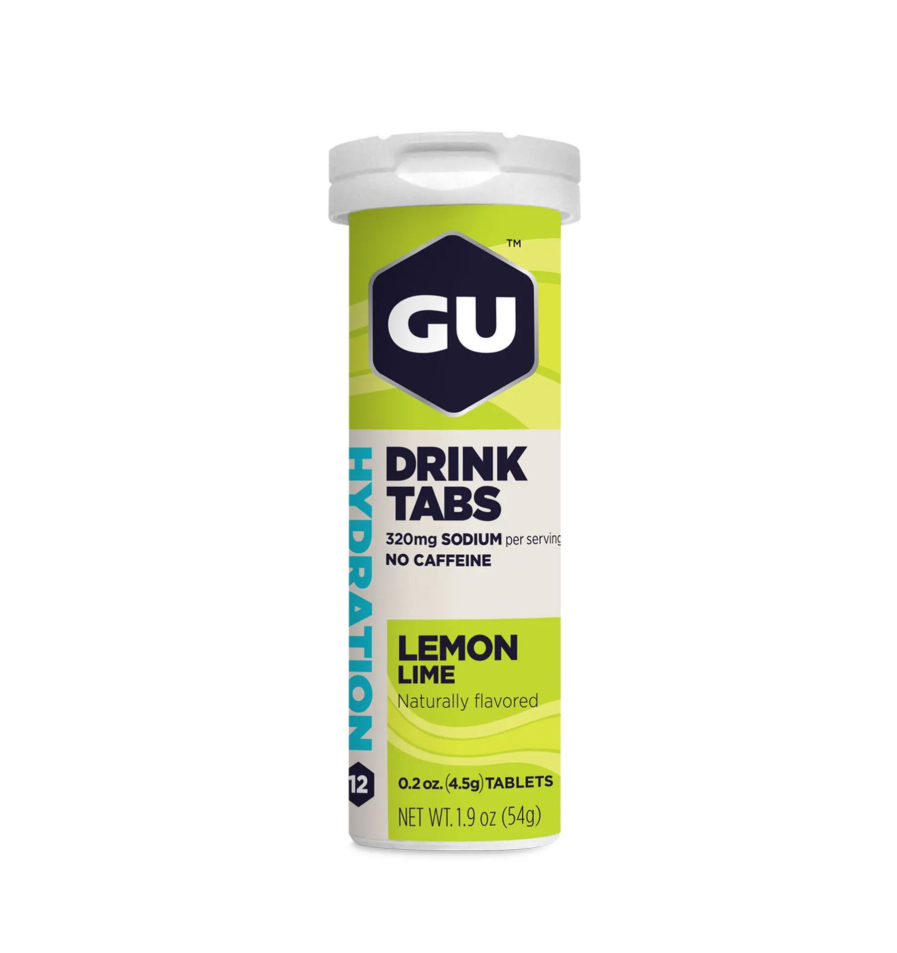 GU drink tabs lemon lime 