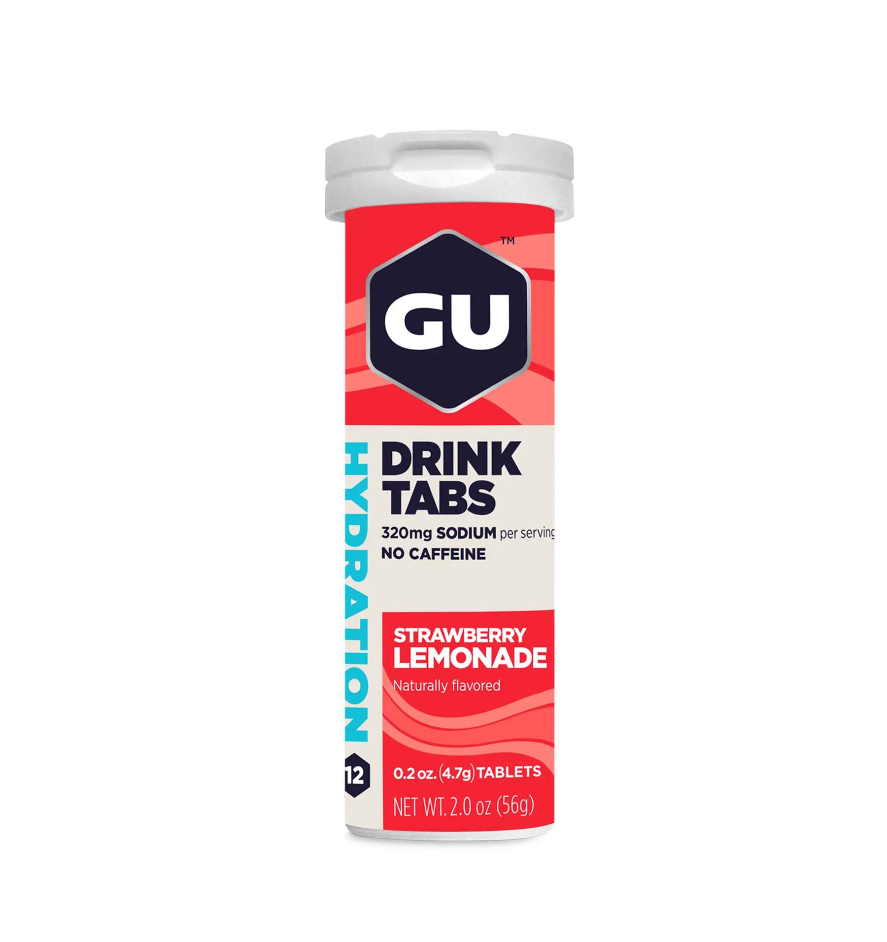 GU drink tabs strawberry lemonade