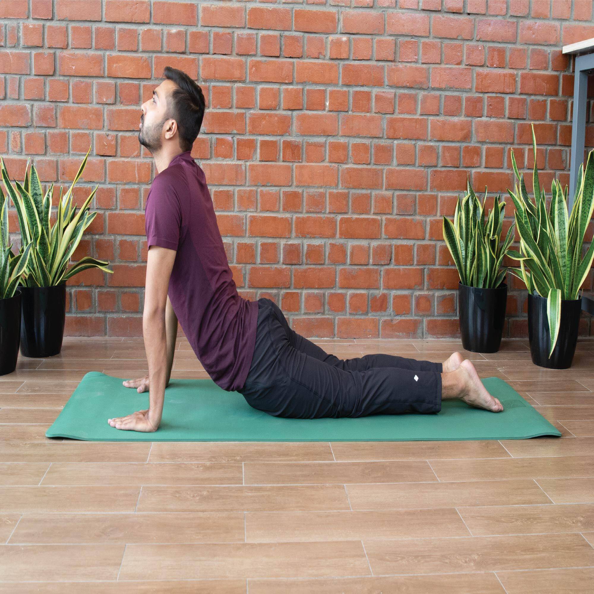 Yoga Mat 6mm Thick, 183 x 61 cm, Better Grip with Carry Strap – Green -  5