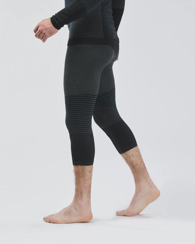 Pantalón térmico interior de esquí de lana y seamless hombre 980 - Azul