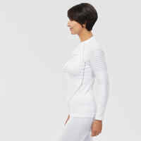 Women's Warm, Comfortable Seamless Thermal Skiing Base Layer Top BL900 - White