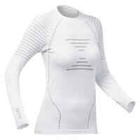 Women's Warm, Comfortable Seamless Thermal Skiing Base Layer Top BL900 - White