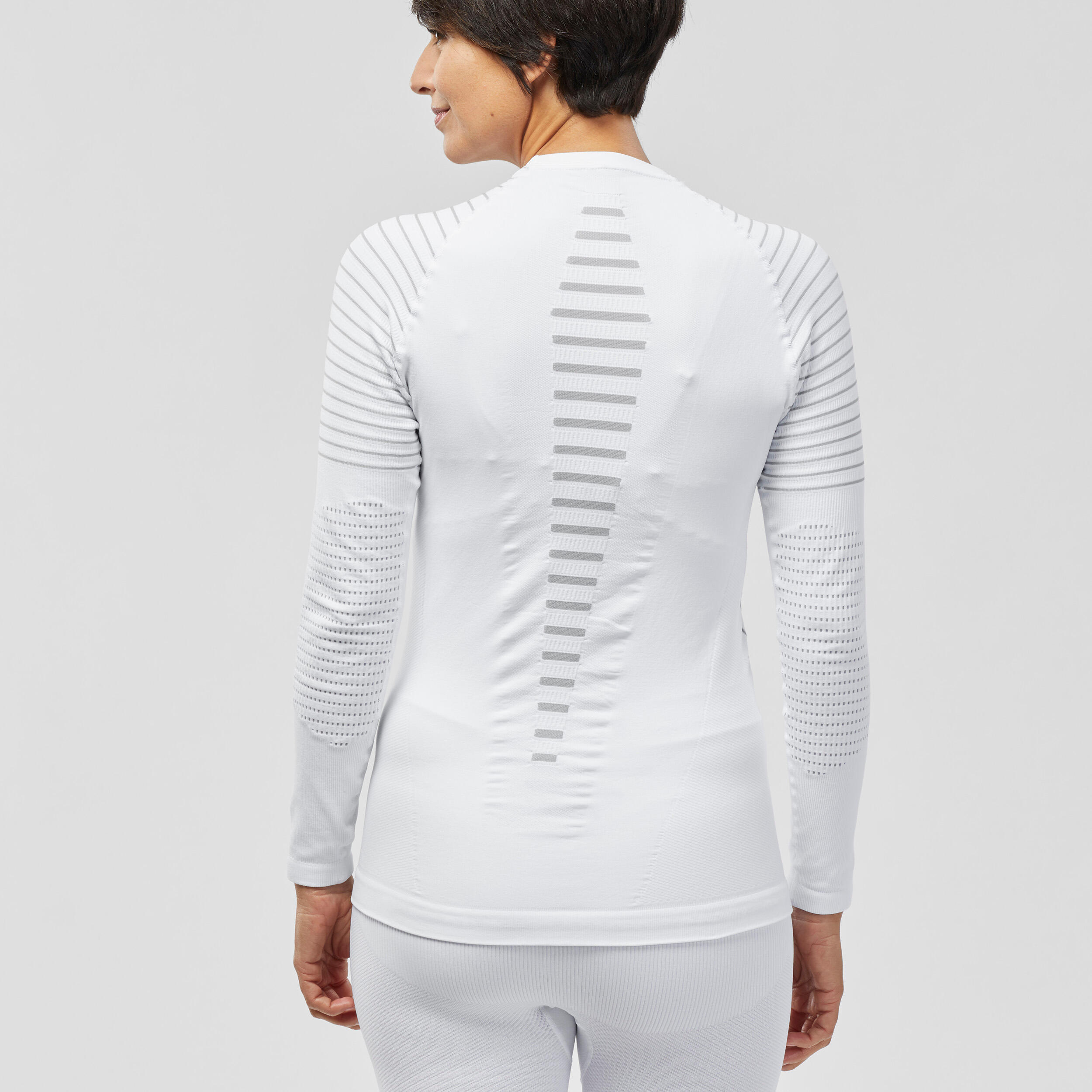 Women’s ski thermal base layer top 900 - white  6/11