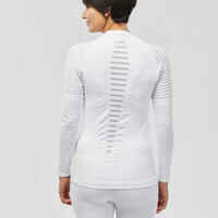 Women's Warm, Comfortable Seamless Thermal Skiing Base Layer Top BL900 - White