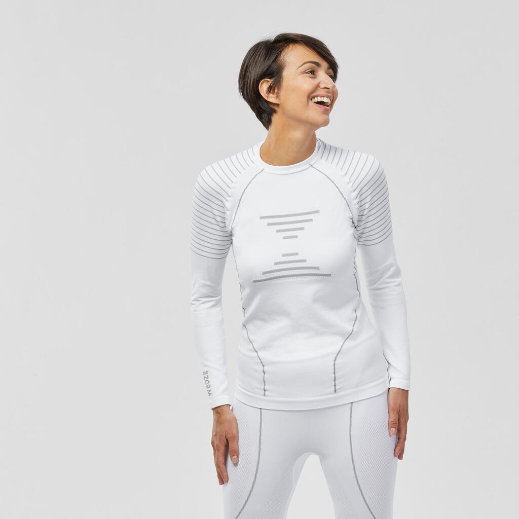 Skiunterwäsche Funktionsshirt Damen - 900 weiss 