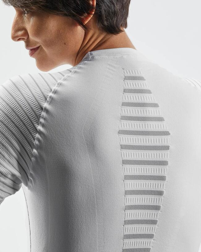 Camiseta interior de esquí para mujer 980 - Blanco