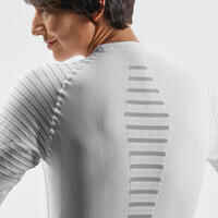 Women's Warm, Comfortable Seamless Thermal Skiing Base Layer Top BL900 - White