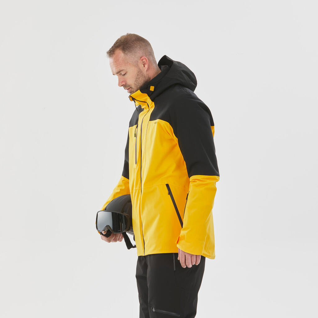 Men’s Ski Jacket - 500 SPORT - Yellow/Black