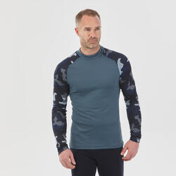 Camiseta térmica interior de esquí y nieve hombre wedze ski 500 gris