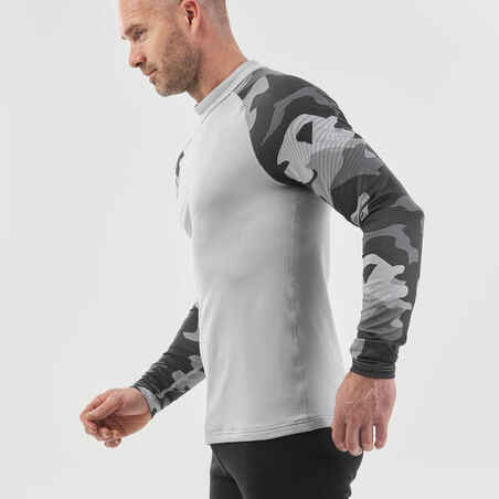 Men's Ski Base Layer Top - BL500 - Grey Camo