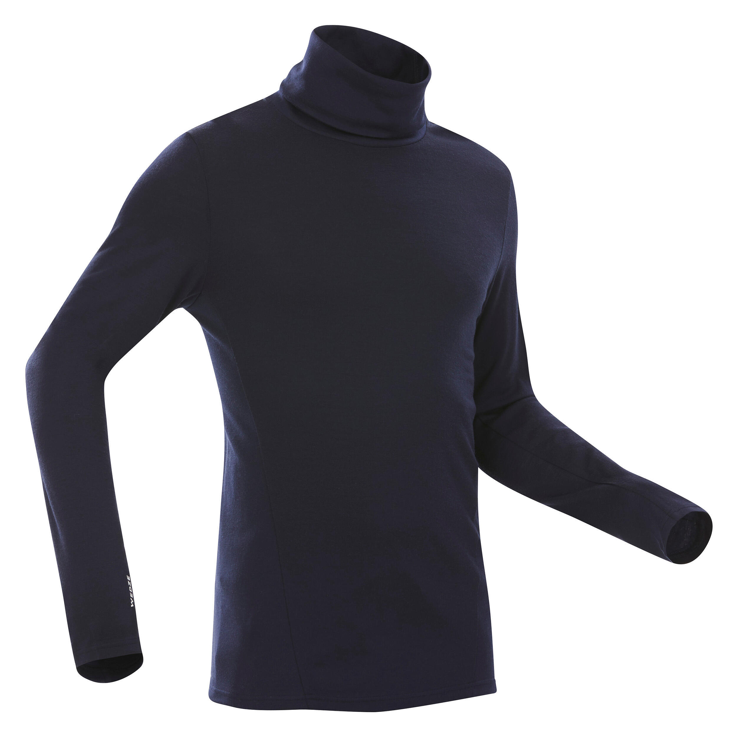 Camiseta térmica interior de esquí y nieve Hombre Wedze BL 900 Wool neck 8/8