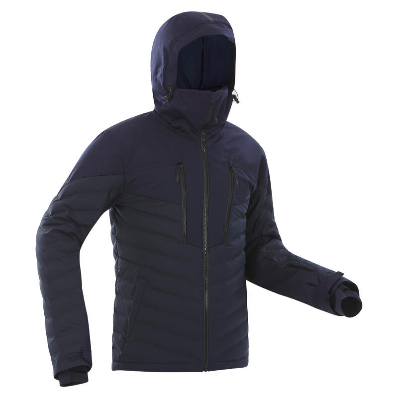Men's Warm Down Ski Jacket - 900 Warm - Navy Blue