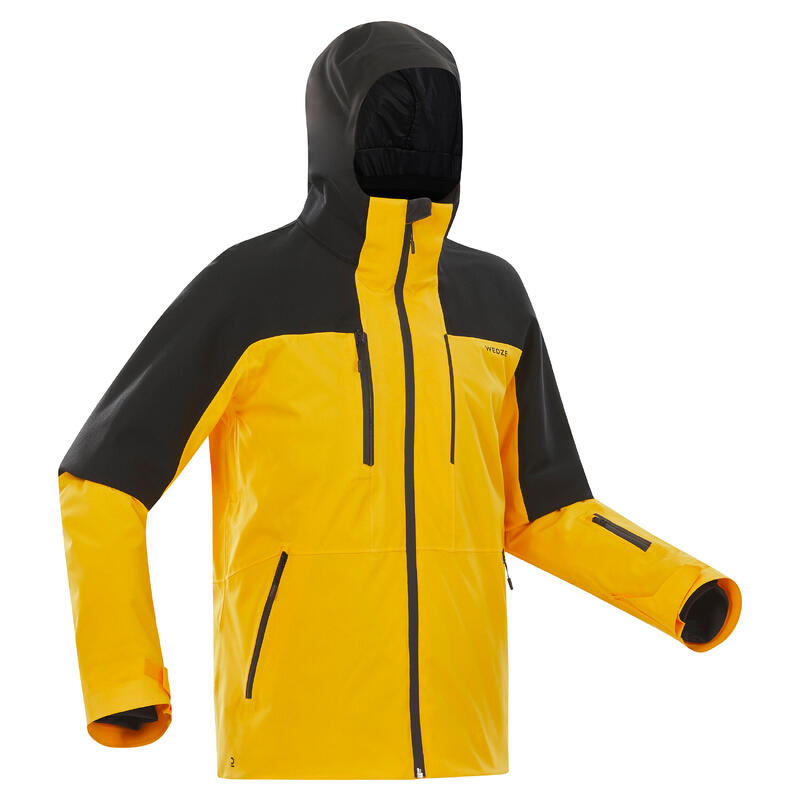 Casaco de ski homem - 500 - amarelo e preto