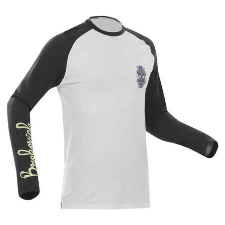 Pánske lyžiarske spodné tričko BL590 Brokovitch sivo-biele
