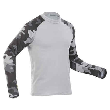 Men's Ski Base Layer Top - BL500 - Grey Camo