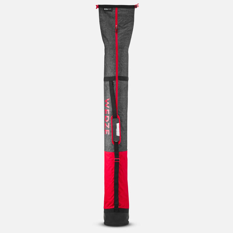 Funda para esquís ajustable Wedze 500 Rojo