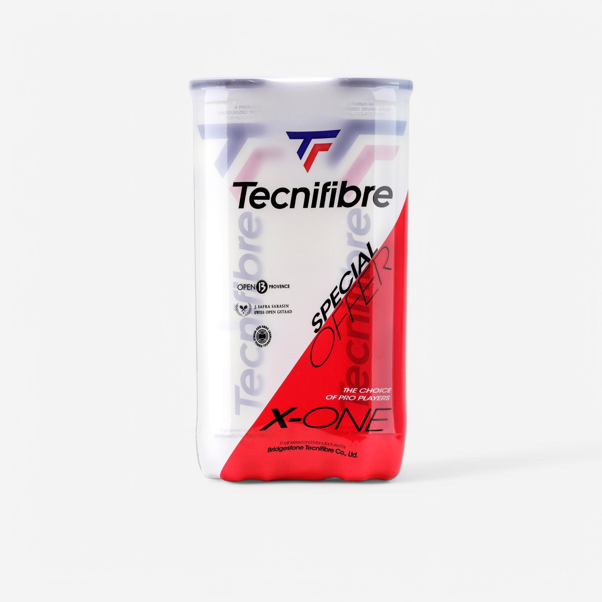 Teniszlabda, 2 x 4 labda - Technifibre X-One Tecnifibre
