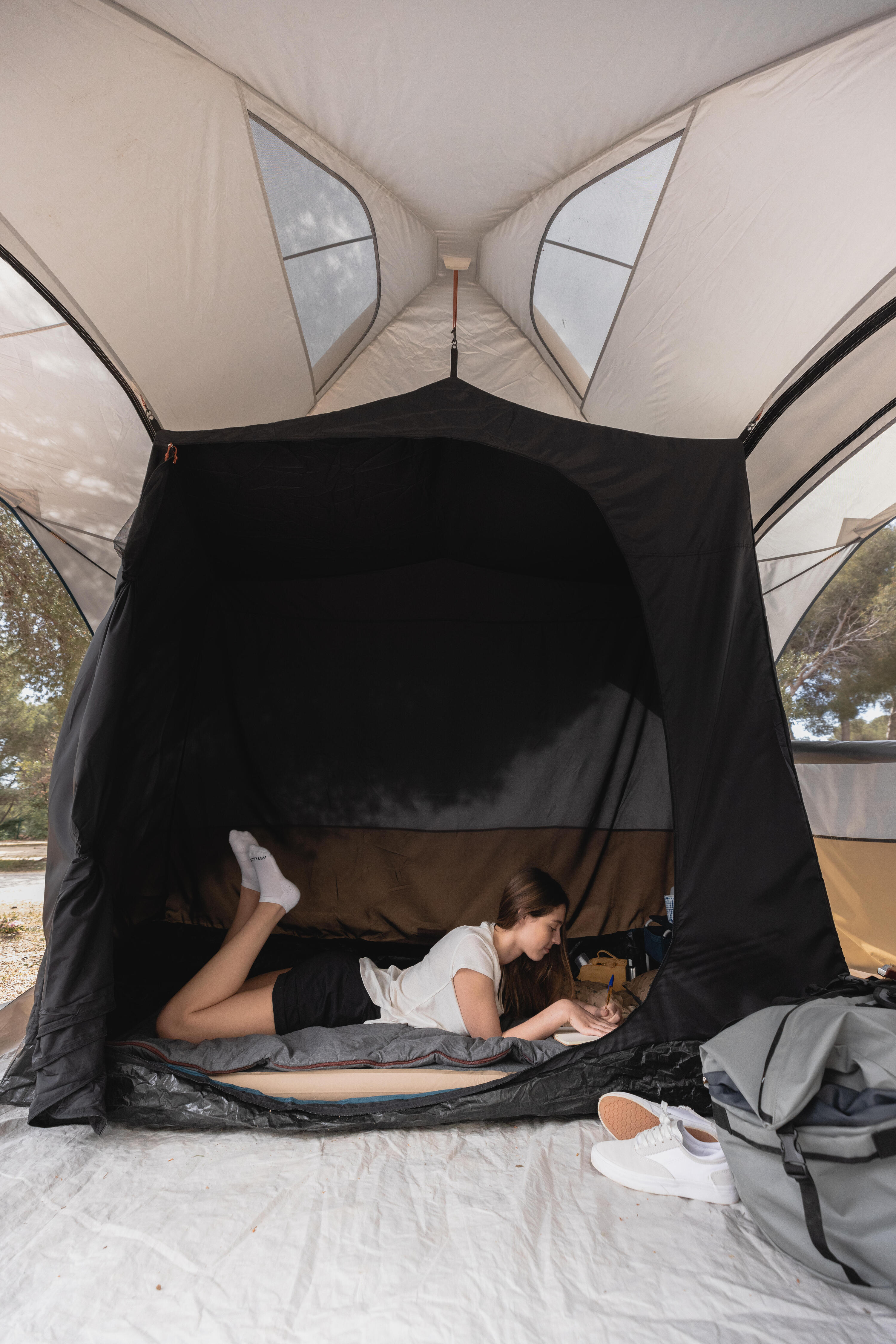 Aufblasbares Camping-Aufenthaltszelt – Base Air Seconds Fresh – 8 Personen 17/20