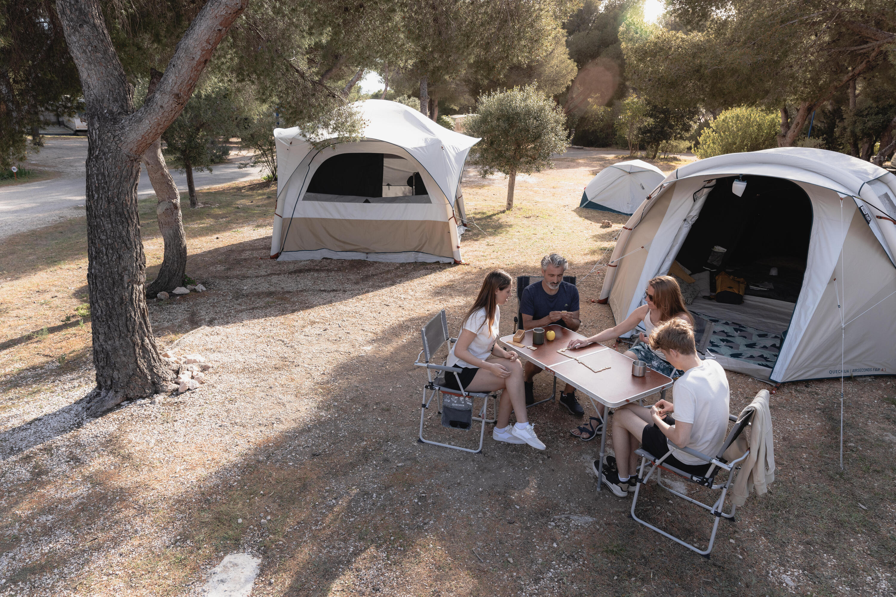 Tente de camping gonflable 4 places, Fresh & Black, Air Seconds 4.1 beige 31/34