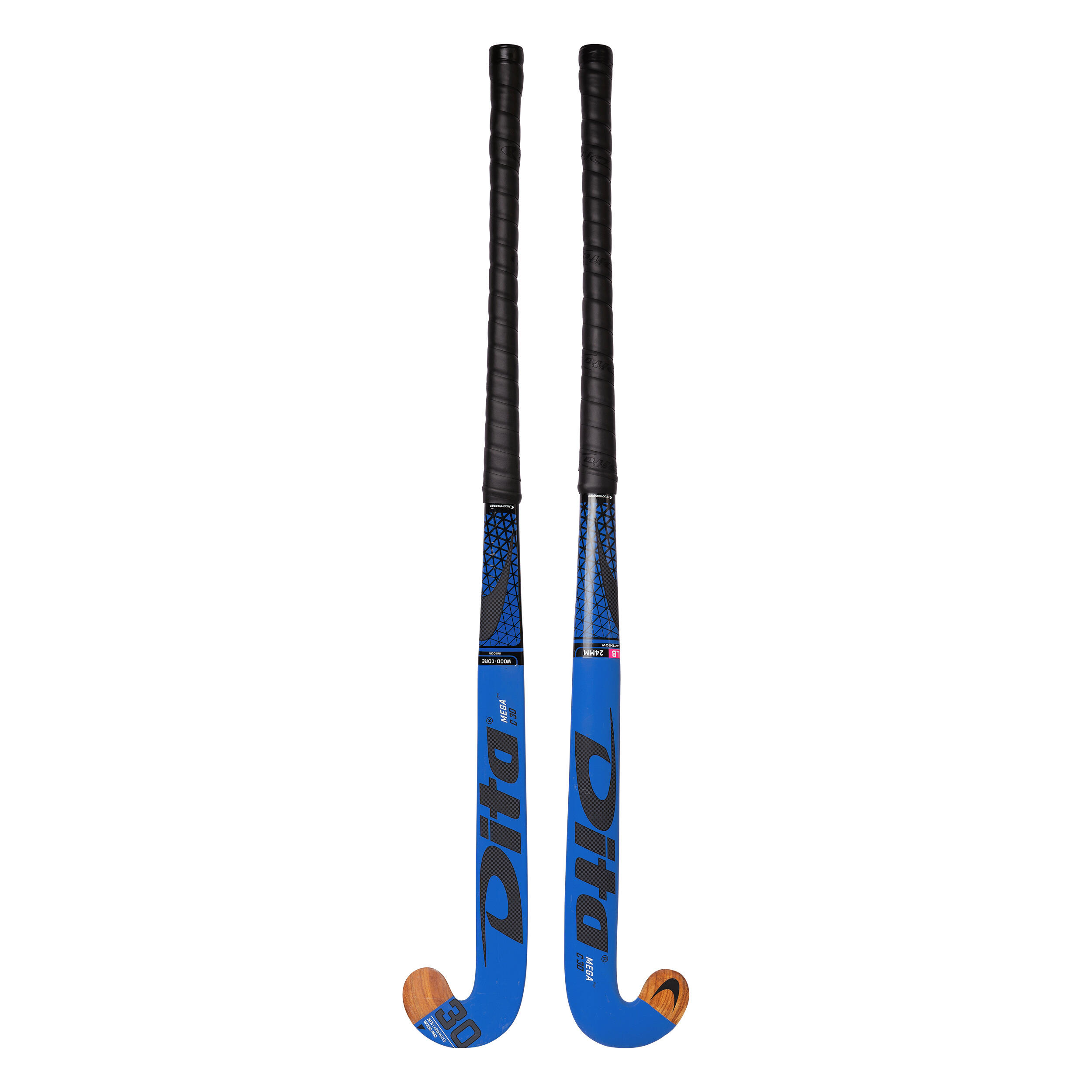 Adult Low Bow Stick Dita Indoor Megapro Wood C30 - Blue 9/10