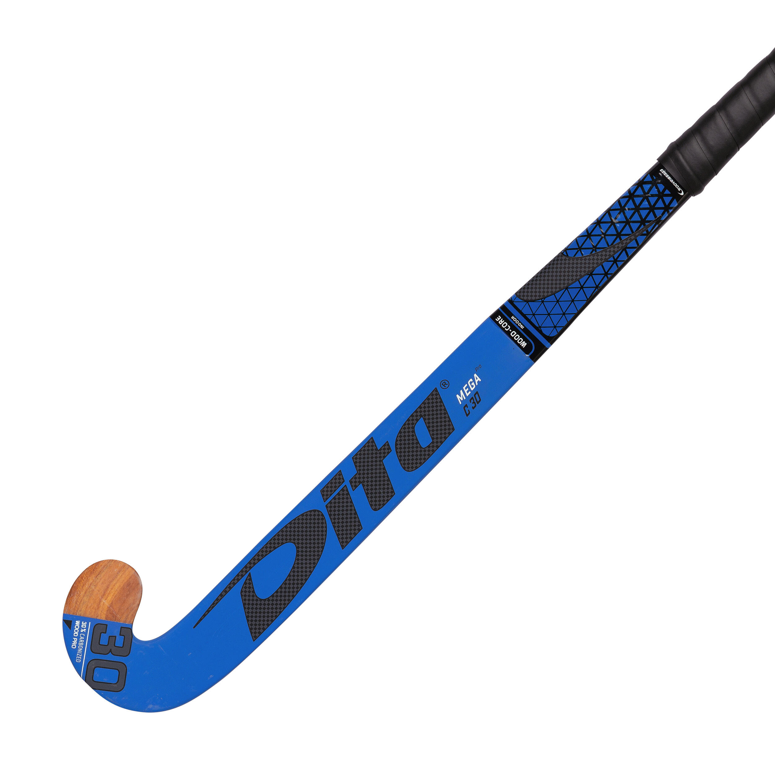 Adult Low Bow Stick Dita Indoor Megapro Wood C30 Blue DITA Decathlon
