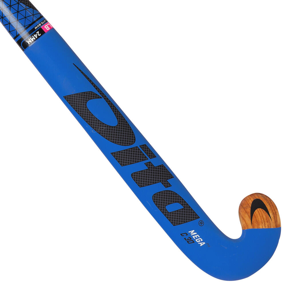 Adult Low Bow Stick Dita Indoor Megapro Wood C30 - Blue