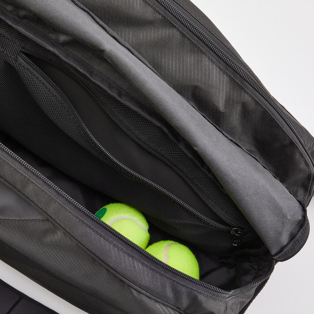 Crno-plava torba za 9 reketa za tenis L TEAM