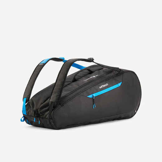 
      9 rakečių teniso krepšys „L Team“, juodas, mėlynas
  