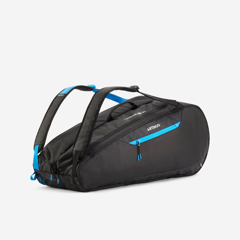 SAC DE TENNIS Artengo L TEAM 9 Raquettes noir bleu pour les