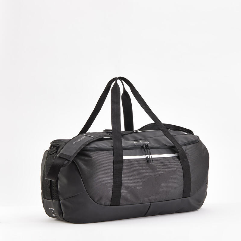 Saco de ténis - ARTENGO L TEAM DUFFLE 9 Raquetes preto cinzento