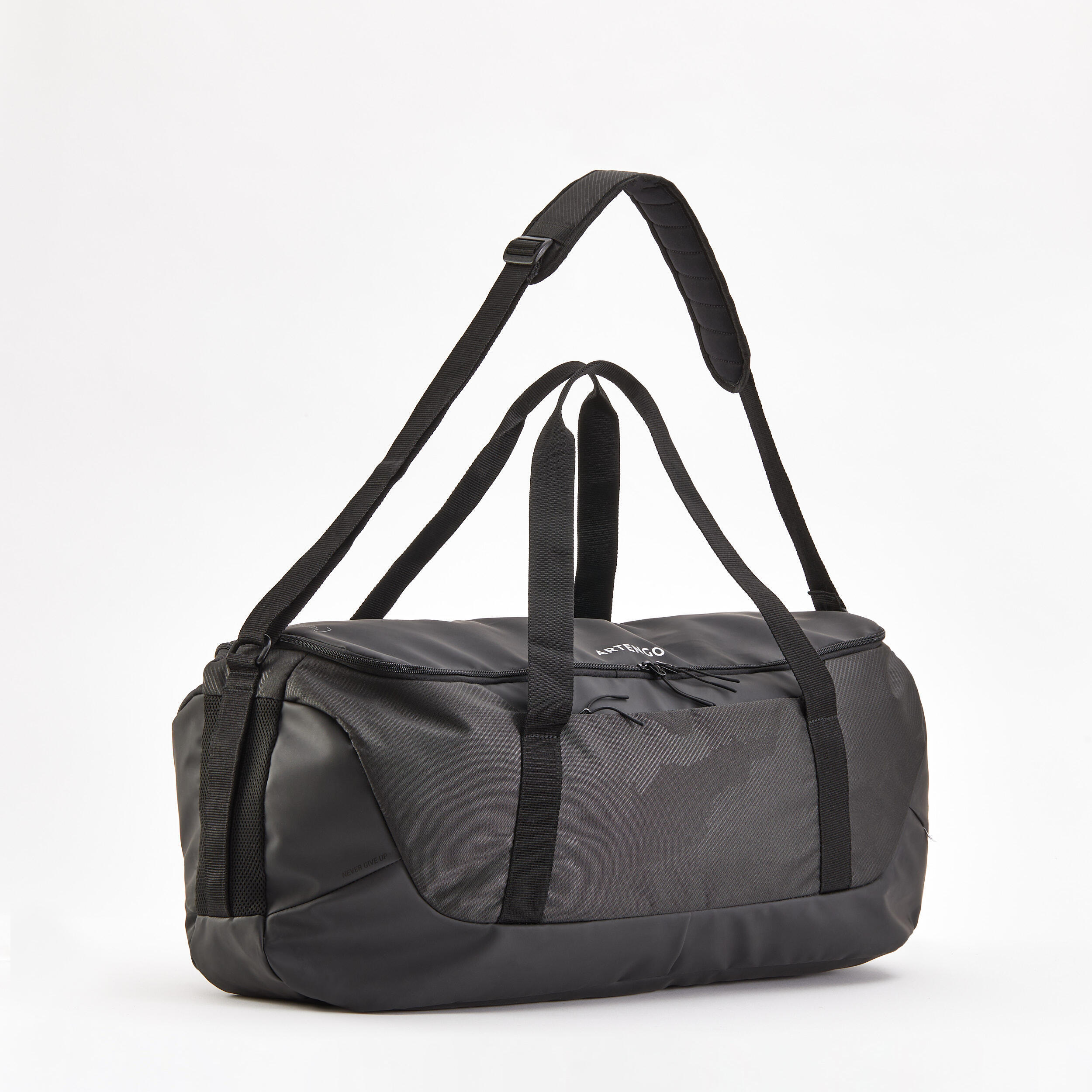 9-Racket Tennis Bag L Team Duffle - Black/Grey 2/11