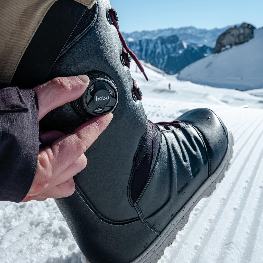 Men's hybrid snowboard boots, medium flex - Endzone black