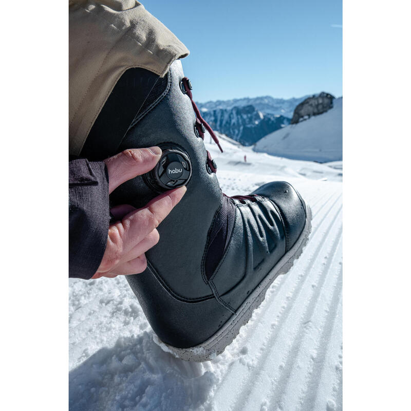 Boots snowboard hibrid, flex mediu Endzone Negru Damă