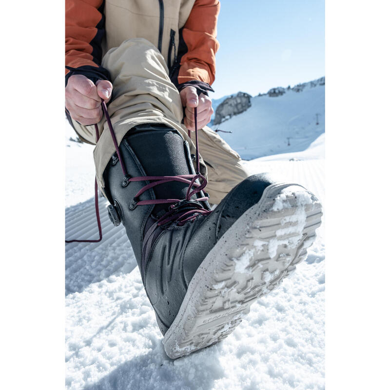 Snowboardschoenen voor heren Endzone hybride medium flex zwart