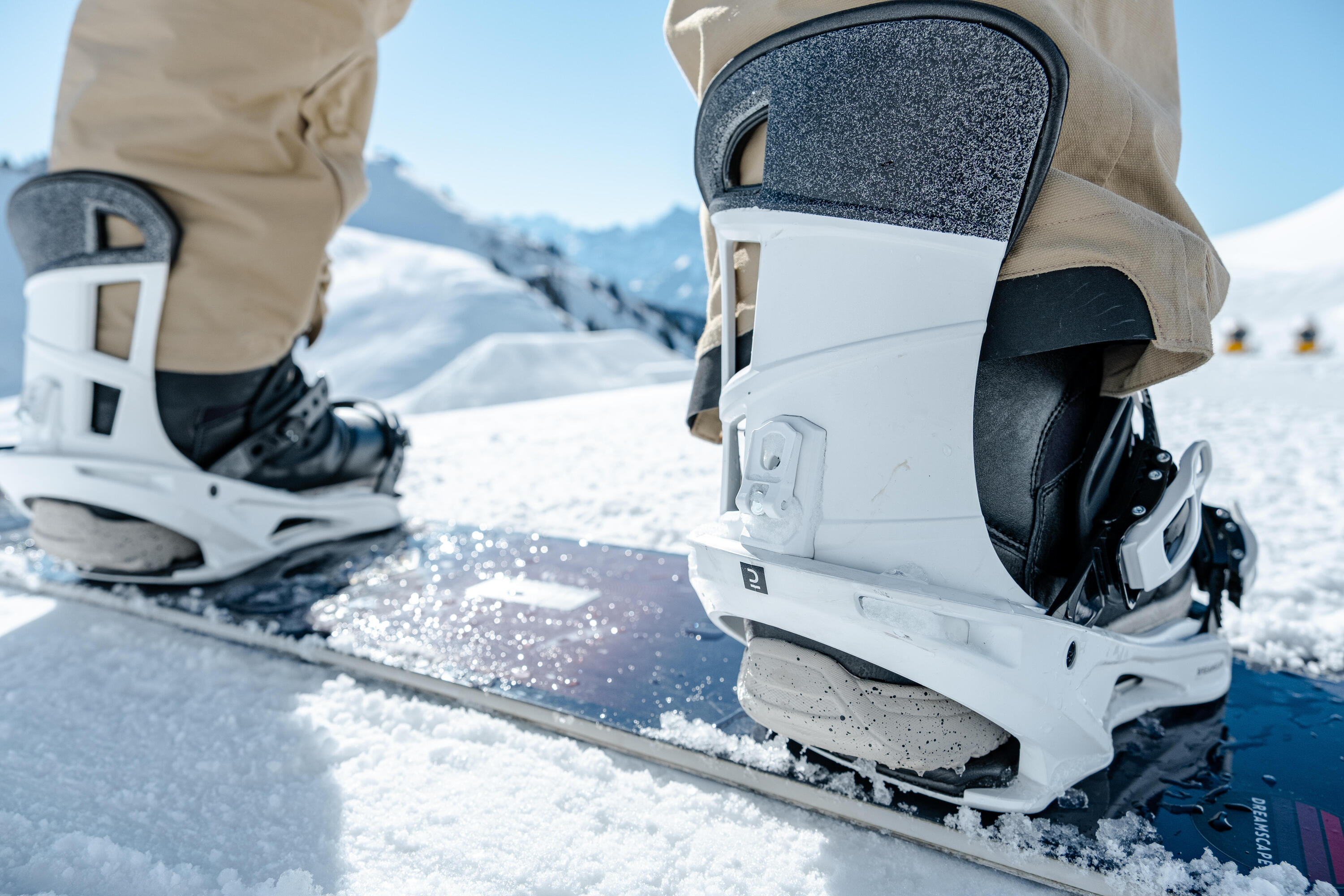 Snowboardbindung Erwachsene Allmountain/Freestyle - SNB 500 weiss 13/16