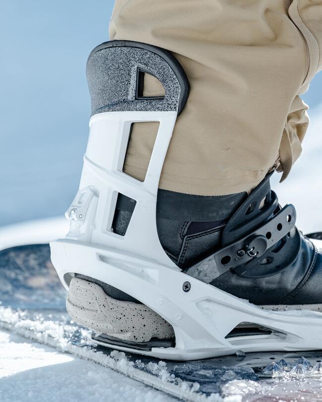 Snowboardbindingen voor all mountain/freestyle voor heren - SNB 500 - wit