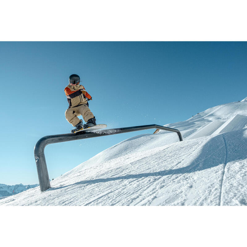 Men's Snowboard Jacket SNB 500 - Tricolour Beige