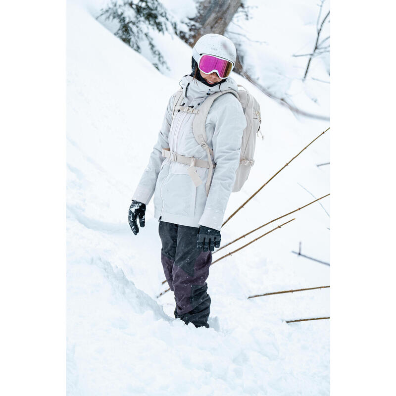 Capacete de Ski e Snowboard Adulto/Criança - H-FS 300 branco manchas