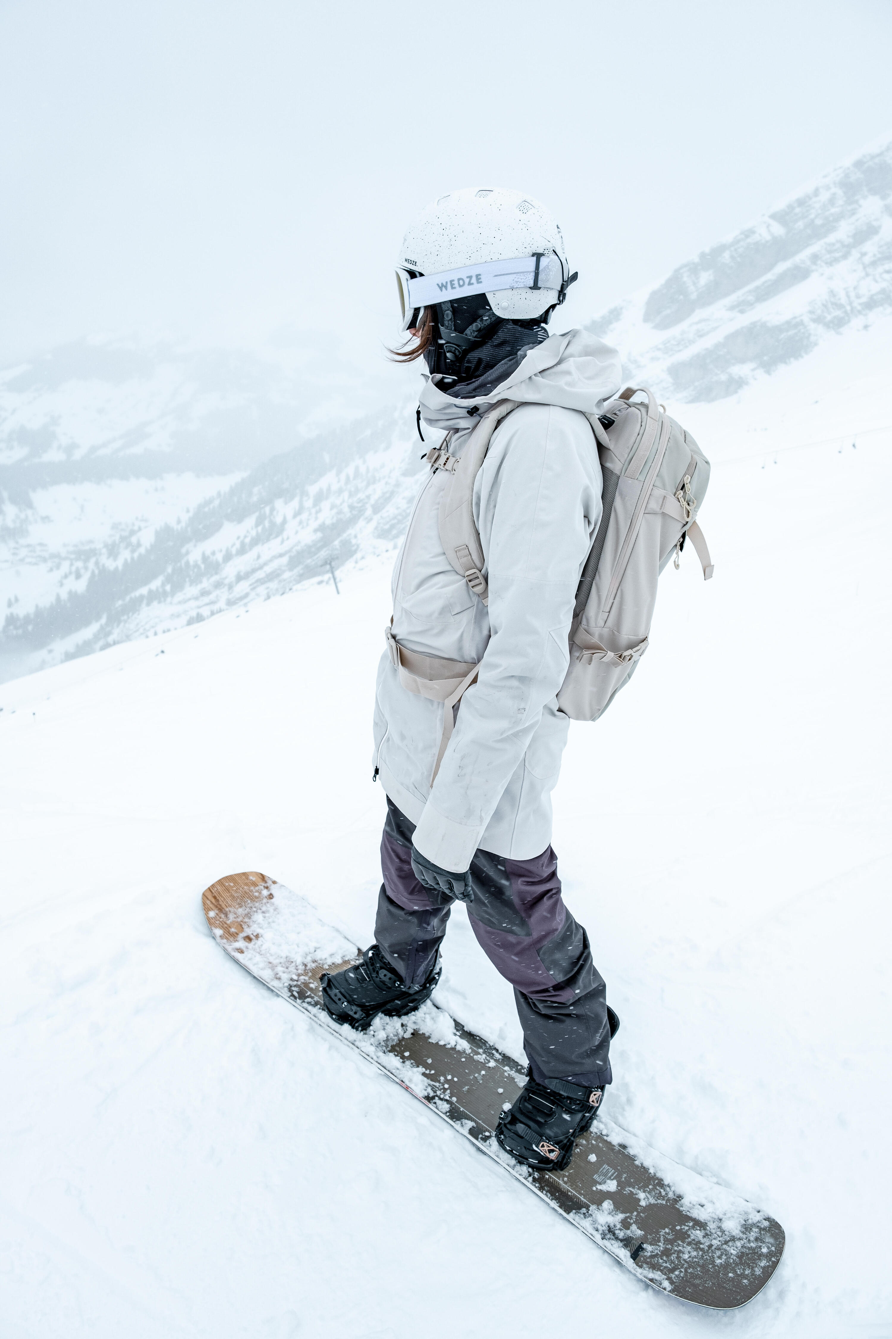Double wheel snowboard boots, rigid flex - Allroad 900 Grey 2/15