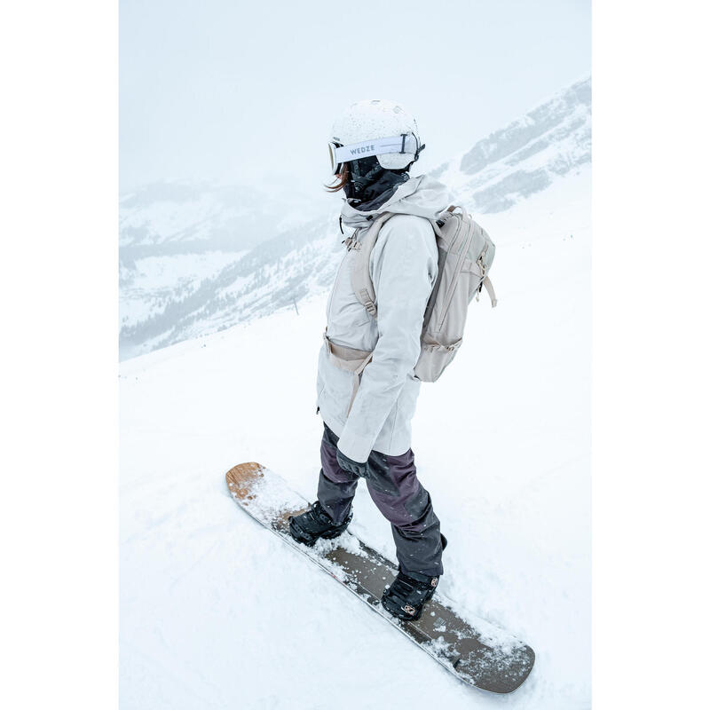 男款雪道上／自由式快扣單板滑雪鞋－灰色