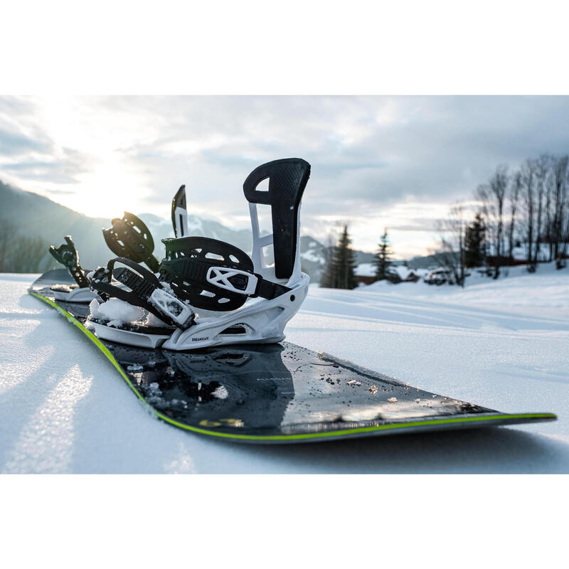 Snowboardbindingen voor all mountain/freestyle SNB 500 wit