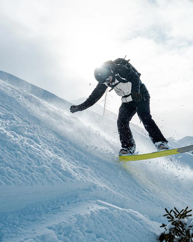 Men's double wheel snowboard boots, rigid flex - Allroad 900 Grey