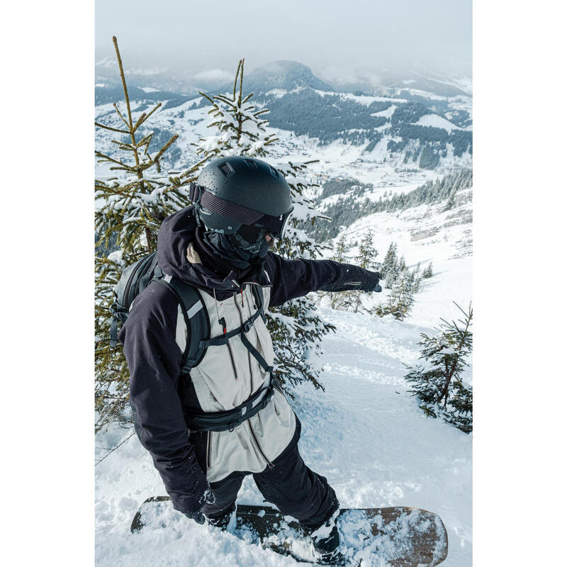 Botas de snowboard homem botão rotativo duplo, flex rígido - Allroad 900 Cinza