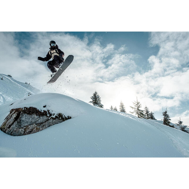 Stevige snowboardjas voor heren SNB 900 UP beige