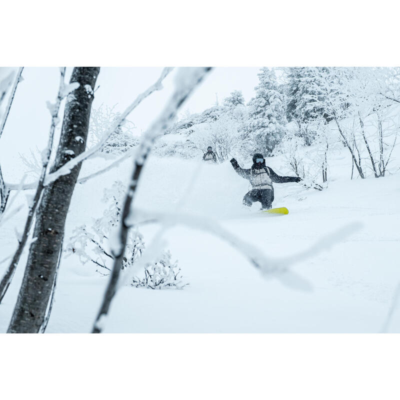 Giacca snowboard uomo 900 -UP beige e nera