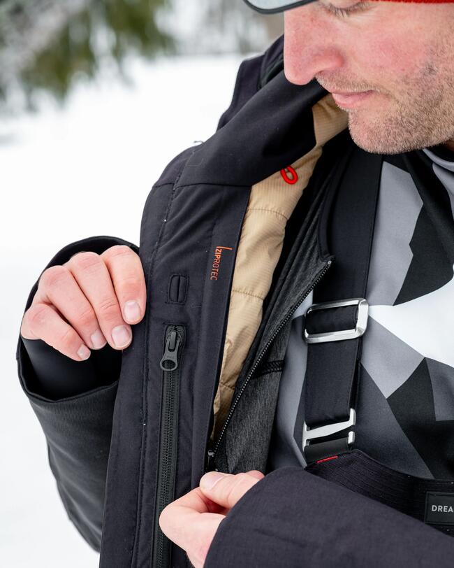 Men's Ultra Resistant Snowboard Jacket -  SNB 900 UP Beige